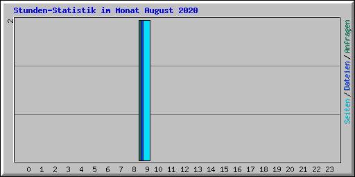 Stunden-Statistik im Monat August 2020