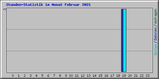 Stunden-Statistik im Monat Februar 2021